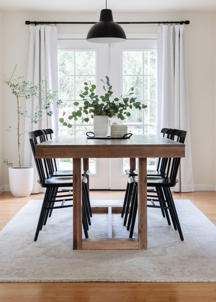 dining room with tucker chairs